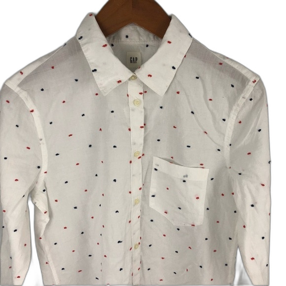 GAP Katya Fitted Boyfriend Shirt NWT Size Small - Picture 5 of 12